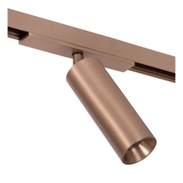 Lucide Linial Lux - système de rails magnétiques - spot sur rail - Ø 4,5 x 10 cm - LED 10W incl. - Fonction de gradation et couleur de lumière réglable via l'application - champagne