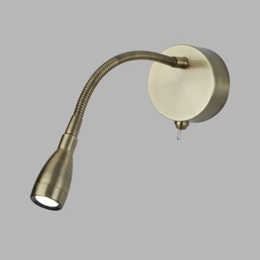 Searchlight LED Adjustable Wall Lights - applique murale avec interrupteur - 8 x 28,5 cm - 0,5W LED inclus - laiton antique