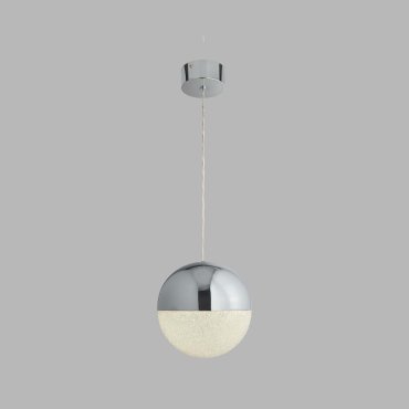 Searchlight Marbles - lampe suspendue - Ø 25 x 150 cm - 18W LED dimmable inclus - chrome