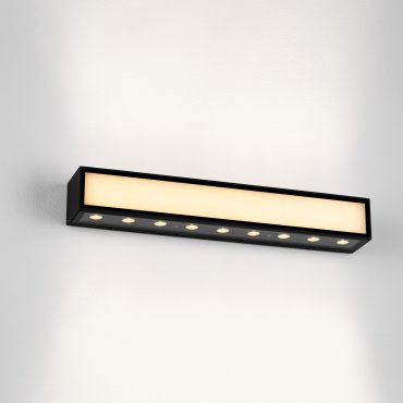 Nova Luce Inga - applique murale extérieure - 45 x 6,5 x 7,3 cm - 31W LED inclus - IP65 - anthracite foncé