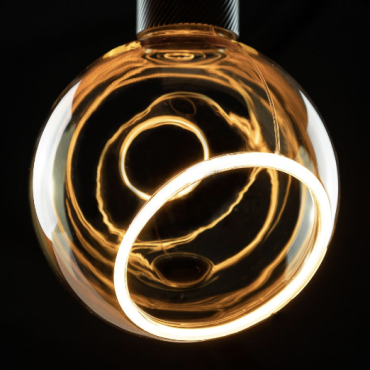 Segula Ampoule LED - Globe flottant - Ø 15 x 20 cm - E27 - 4,5W dimmable - 2200K - ambre