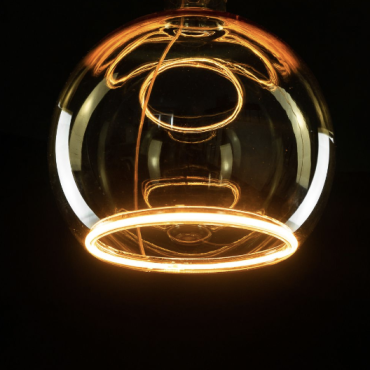 Segula Ampoule LED - Globe flottant - Ø 20 x 23 cm - E27 - 4,5W dimmable - 2200K - ambre