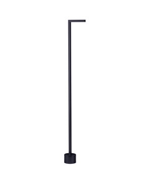Nova Luce Pipe - lampe de jardin - 11 x 94,5 cm - 5W LED inclus - IP65 - noir sablé