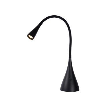 Lucide Zozy - lampe de bureau - 12 x 9 x 30,5 cm - 3W LED dimmable inclus - noir