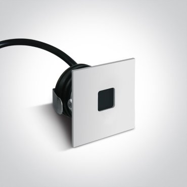 ONE Light Indoor/outdoor Decorative Wall Recessed - applique murale encastrée - 3,7 x 3,7 x 2,2 cm - 1W LED inclus - IP54 - blanc
