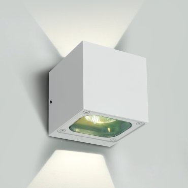 ONE Light Cube Wall Lights Up &amp; Down - appliques murales d'extérieur - 10 x 10 x 10 cm - 6W LED inclus - IP65 - blanc