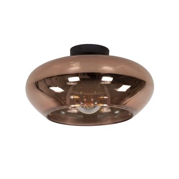 Vico Elevate Glass - plafonnier - Ø 40 x 22 cm - cuivre