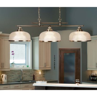 Searchlight Bistro II - lampe suspendue - 99 x 27 x 80 cm - laiton antique