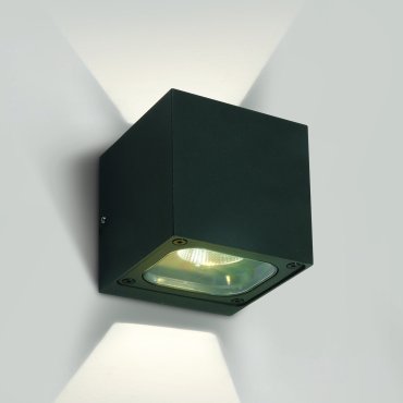 ONE Light Cube Wall Lights Up &amp; Down- applique murale extérieure - 10 x 10 x 10 cm - 6W LED inclus - IP65 - anthracite