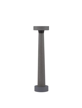 Nova Luce Cram - lampe de jardin - Ø 11,5 x 50 cm - 5W LED inclus - IP65 - gris