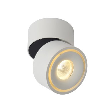Lucide Yumiko - spot en saillie 1L - Ø 7,8 x 8,2 cm - 8W LED dimmable inclus - blanc