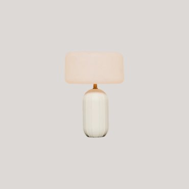 New Garden Phoebe 45 - lampe de table rechargeable à énergie solaire et à batterie avec télécommande - Ø 27,8 x 40,7 cm - RGB + blanc 5W LED inclus - IP65 - beige