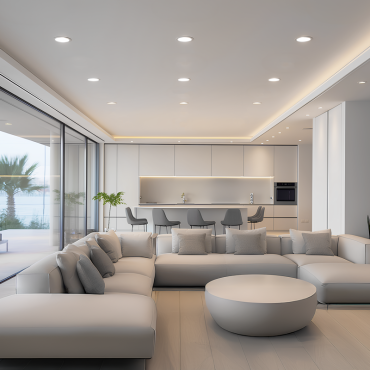 Century Italia P-Tondo - spot encastrable - Ø 85 mm, Ø 70 mm taille d'encastrement - 3W LED inclus - blanc