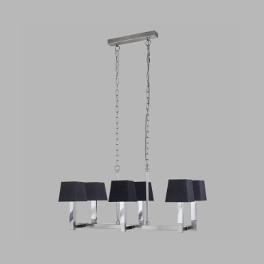Searchlight Buckingham - lustre - 80 x 30 x 150 cm - noir