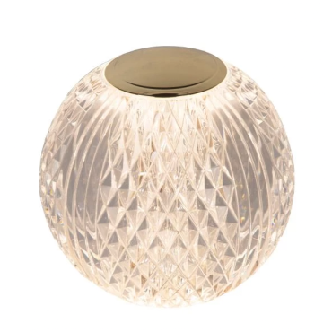 Lucide Cintra - lampe de table - Ø 11 x 10,5cm - 3 niveaux de gradation - 2W LED inclus - rechargeable - 3000K