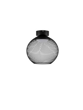 Nova Luce Kinetic - plafonnier - Ø 30 x 30 cm - 12W LED inclus - noir mat