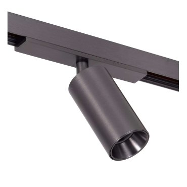 Lucide Linial Bix - système de rails magnétiques - spot sur rail - Ø 3,5 x 10 cm - LED 8W incl. - Fonction de gradation et couleur de lumière réglable via l'application - noir chrome mat