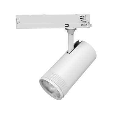 Nova Luce Kors - Spot sur rail triphasé - Ø 8,5 x 18 cm - 38W LED inclus - blanc sable