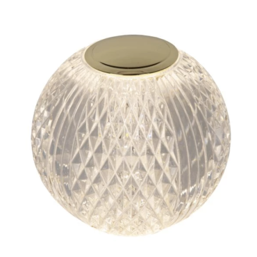 Lucide Cintra - lampe de table - Ø 9 x 8,7cm - 3 niveaux de gradation - 1,5W LED inclus - rechargeable - 2700K