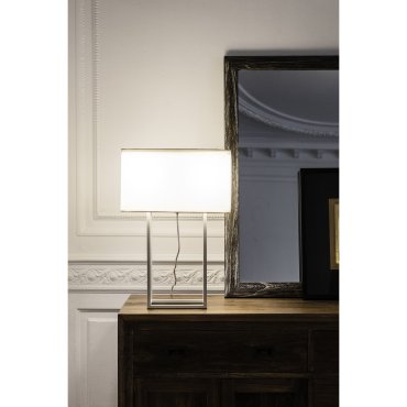 Faro Vesper - lampe à poser - 40 x 20 x 60 cm - blanc et beige
