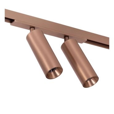 Lucide Linial Moxx - système de rails magnétiques - spot sur rail - 17 x 4,5 x 10 cm - LED 2 x 10W incl.  - Fonction de gradation et couleur de lumière réglable via l'application - champagne