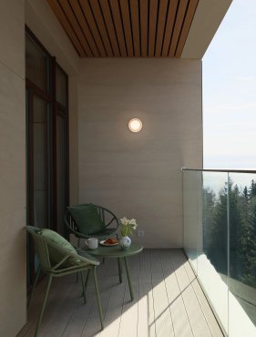 Nova Luce Pollux - applique murale d'extérieur - Ø 13,4 x 8,6 cm - LED 8W dimmable incluse - IP65 - blanc sable