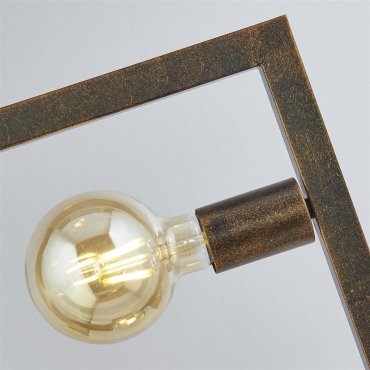Searchlight Oblong - lampadaire - 15 x 160 cm - marron rustique