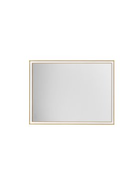 Nova Luce Ambor - miroir avec éclairage - 60 x 80 x 5,5 cm - 38W LED inclus - IP44 - Or anodisé