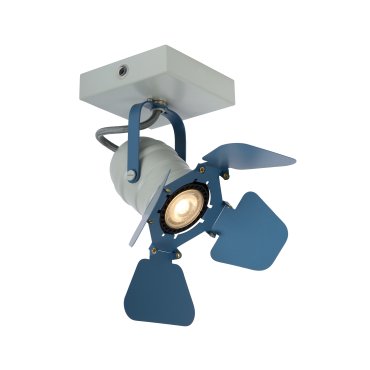 Lucide Picto - spot apparent 1L - 16 x 12,5 x 16 cm - bleu et gris