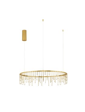 Nova Luce Stellar - lampe suspendue - Ø 80 x 150 cm - 31W dimmable LED inclus - doré