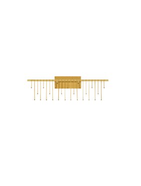 Nova Luce Stellar - applique murale - 67 x 20 x 10 cm - 11W dimmable LED inclus - doré