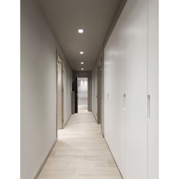 Nova Luce Brad - spot encastré sans garniture - 88 x 88 mm, 85 x 85 mm format encastré - blanc