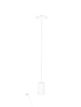 Nova Luce Thea - lampadaire - Ø 20 x 135 cm - 17W  LED inclus - blanc sablé