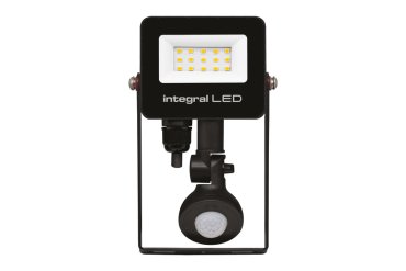 Integral LED Super Slim 2 – projecteur avec détecteur de mouvement – 10,3 x 3,9 x 16,7 cm – 10W LED inclus – IP67 – noir