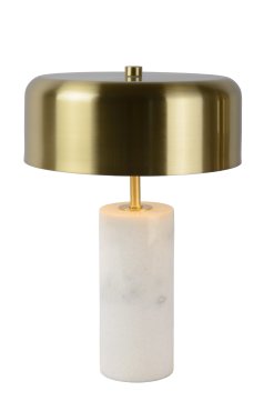 Lucide Mirasol - lampe à poser - 36,5 cm - blanc et or