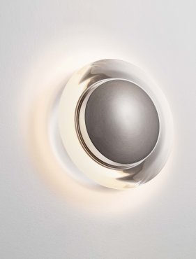 Nova Luce Airida - applique murale - Ø 17 x 6 cm - 8W LED inclus - noir nickel