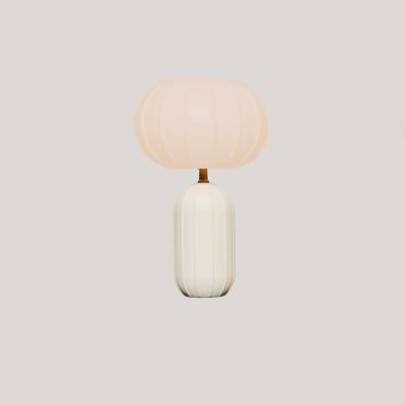 New Garden Rachel 45 - lampe de table rechargeable à énergie solaire et à batterie avec télécommande  - Ø 27,9 x 44,3 cm - RGB + blanc 5W LED inclus - IP65 - beige
