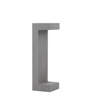 Nova Luce Aran - lampe de jardin - 16 x 50 x 15 cm - 8W LED inclus - IP65 - gris
