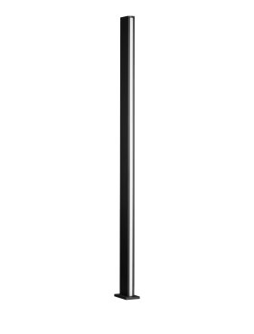 Nova Luce Sasso - poteau de jardin - 15 x 170 x 9,5 cm - 22W LED inclus - IP54 - anthracite foncé