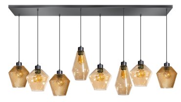 ETH Origin - suspension - 160 x 30 x 200 cm - noir