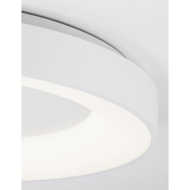 Nova Luce Rando Thin - plafonnier - Ø 60 x 9 cm - 50W LED dimmable inclus - blanc sable - couleur de lumière blanc chaud