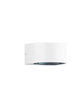 Nova Luce Opera - applique murale extérieure - 11 x 6,8 x 10 cm -  6W LED inclus - IP54 - blanc sablé