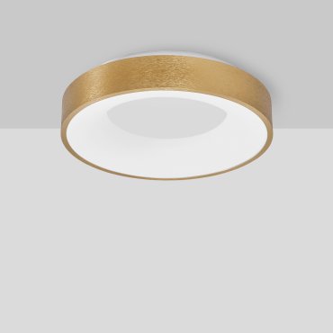 Nova Luce Rando Thin - plafonnier - Ø 38 x 9 cm - 30W LED dimmable inclus - or brossé