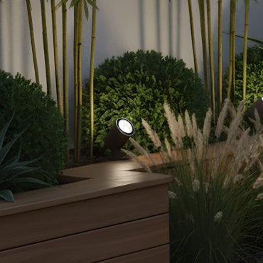 VK Lighting Sui - spot à piquet - Ø 7 x 9,8 cm - 12W LED inclus - IP65 - vert