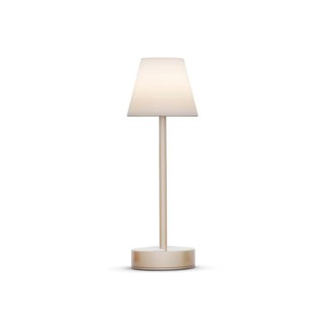New Garden Lola Slim 30 - lampe de table rechargeable avec variateur tactile - Ø 11 x 32 cm - 1,9W LED dimmable inclus - IP44 - or - couleur de lumière blanche