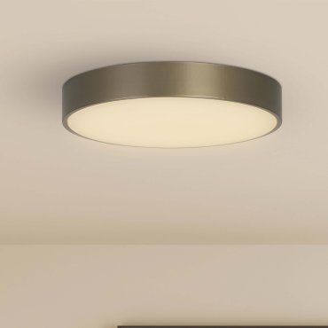 Searchlight Palma - plafonnier - Ø 25 x 4 cm - 12W LED inclus - bronze et opale