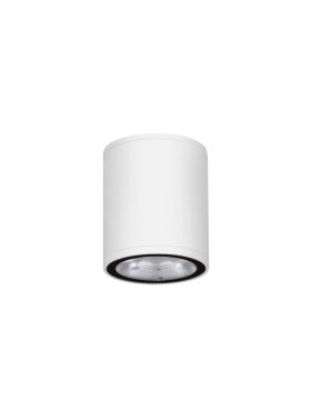 Nova Luce Lumina - plafonnier extérieur - Ø 6,5 x 9 cm - 6W LED inclus - IP65 - blanc sablé