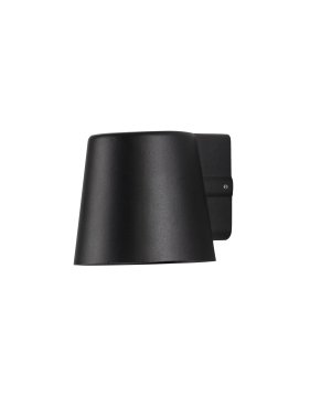 Nova Luce Ovi - applique murale extérieure - Ø 10 x 9 x 11 cm - IP54 - noir sablé