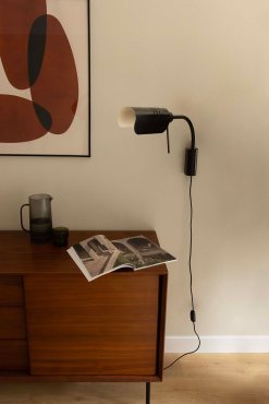 Faro Martinica S - applique murale avec interrupteur - 47.2 x 8 cm - noire
