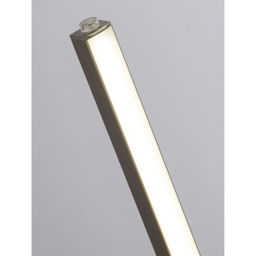 Searchlight Tribeca - lampe à poser - 10 x 8 x 50 cm - 7,8W LED inclus - argent satiné et blanc